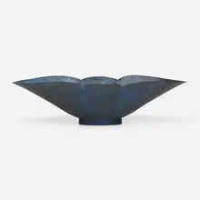 Marie Zimmermann, Center bowl, c. 1925, patinated copper