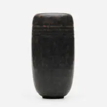 Vase by Émile Decoeur, c. 1910, glazed stoneware, sold May 2021
