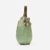 Rare gourd vase by Taxile Doat likely for University City, 1910-14, crystalline glazed porcelain, sold May 2021