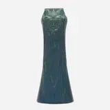 Early vase with irises by Artus Van Briggle for Van Briggle Pottery, 1903, glazed earthenware, sold May 2021