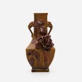 Vase with rose by Josephine Day for Chelsea Keramic Art Works, c. 1880, glazed earthenware, sold May 2021