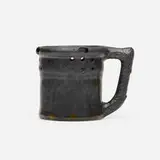 George E. Ohr, Puzzle mug, 1898-1910, glazed earthenware