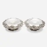 Starr Black & Frost, Footed bowls, pair, sterling silver
