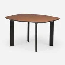 Analog dining table, model JH43 by Jaime Hayón, 2014 / 2015, walnut, powder-coated aluminum, ebonized oak, sold Jan 2025