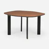 Jaime Hayón, Analog dining table, model JH43, 2014 / 2015, walnut, powder-coated aluminum, ebonized oak