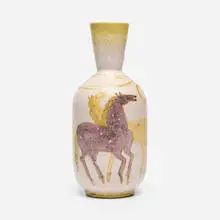 Guido Gambone, Tall vase, c. 1955, glazed stoneware