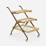 Aldo Tura, Three-tier bar cart