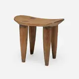 Senufo, Large stool, carved wood