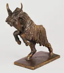Springender Bock by Renée Sintenis, 1927, Bronze mit gelbbrauner Patina. Höhe: 15 cm (5 ⅞ in.), sold Nov 2011