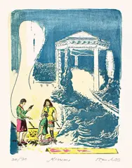 Mission by Neo Rauch, 2005, Farblithographie auf Hahnemühle-Velin, sold Nov 2011