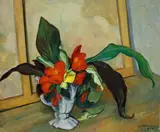 Emil Rudolf Weiss, Blumen, 1910, Öl auf Leinwand
