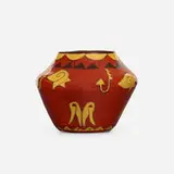 Bentonite vase by North Dakota School of Mines, 1950, glazed earthenware, sold May 2021