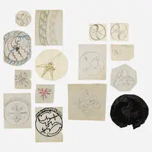 Wilhelm Hunt Diederich, Collection of seventy-five design and architectural drawings, graphite, ink, and charcoal on paper
