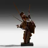 Albert Paley, Splay, 2008, formed and fabricated mild steel, wood