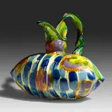 Pillow Pitcher by Betty Woodman, c. 1985, glazed earthenware, sold Jan 2021