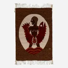 Edwin Scheier, Tapestry, c. 1970, hand-woven wool