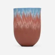 Thomas Hoadley, Vase, c. 1987, nerikomi porcelain