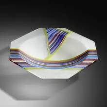 Klaus Moje, Untitled #17, 1989, fused, slumped, cut, ground and sand-blasted glass