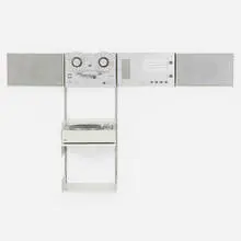Dieter Rams, Hi-Fi Wall Unit stereo system, 1964-65, plastic, metal, aluminum