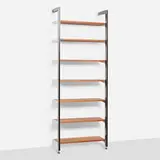 CSS (Comprehensive Storage System) by George Nelson & Associates, 1959, walnut, enameled and brushed aluminum, sold Jan 2025