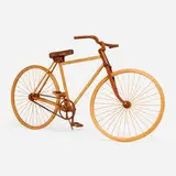 Tiffany Hopkinson, Bicycle (Sculpture), 1988, maple, walnut, cherry