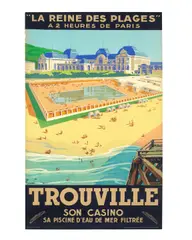 Pierre Commarmond, LA REINE DES PLAGES - 'TROUVILLE' SON CASINO; 1930