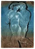 Hans Erni, Annäherung, 1964, Tempera auf Papier