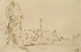 Camille Pissarro, PAYSAGE à Pontoise. (Vor) 1872