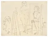 Les deux modèles by Pablo Picasso, 1954, Lithographie auf Arches-Velin, sold Nov 2012