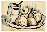 Karl Schmidt-Rottluff, Stilleben mit Zwiebeln