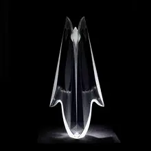 Christopher Ries, Mountain Flower, 2004, cut, ground, polished, and engraved optical crystal
