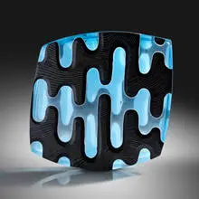 Ethan Stern, Inky Aqua, 2011, blown and carved glass