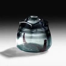 Vase by Tom Patti, 1976, hand-blown glass, sold Jan 2021