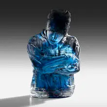 Oben Abright, Market Street Series VIII, c. 2007, mold blown glass, cast glass, oil paint
