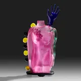 Ginny Ruffner, Venetian Works Rediscovered: Venus Disguised as a Pool Shark, 1989, hand-blown glass, painted wood