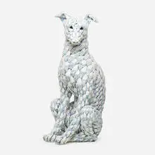 Adrian Arleo, Blue Dog, 2005, glazed earthenware