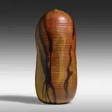 Closed Form by Toshiko Takaezu, c. 1990, glazed stoneware, sold Jan 2021