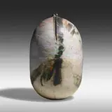Momo Form by Toshiko Takaezu, c. 1985, glazed stoneware, sold Jan 2021