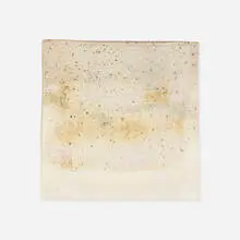 Plate by Toshiko Takaezu, c. 1990, glazed porcelain, sold Jan 2021
