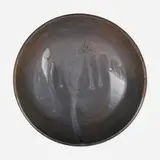 Plate by Toshiko Takaezu, c. 1990, glazed porcelain, sold Jan 2021