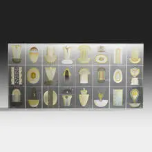 Steffen Dam, Flower Block, 2012, blown, cast, fused, and polished glass