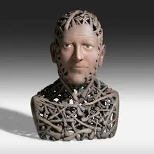 John Woodward, Connected, 2007, painted ceramic