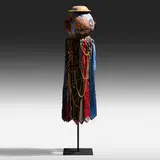Michael Lucero, Untitled from the Afro-Italian series, 2011, glazed and bisque ceramic, mixed media, enameled steel