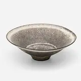 Knitted Bowl by Lucie Rie, c. 1978, glazed and incised stoneware, sold Jan 2021