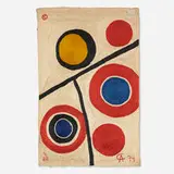 Alexander Calder, Floating Circles tapestry, 1974, hand-woven maguey fiber