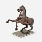 Miguel Ortiz Berrocal, Caballo Casinaide, 1978-79, bronze with applied patina, nickel-plated steel