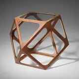 Rasmus Fenham, Kubo II table, 2007, walnut plywood, glass