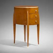 Émile-Jacques Ruhlmann, Cabinet, 1925, burl veneer, ivorine inlay