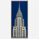 Richard Haas, Chrysler Building, 1997, offset lithograph and screenprint on aluminum
