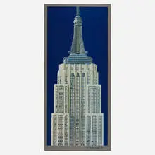 Richard Haas, Empire State Building, 1997, offset lithograph and screenprint on aluminum